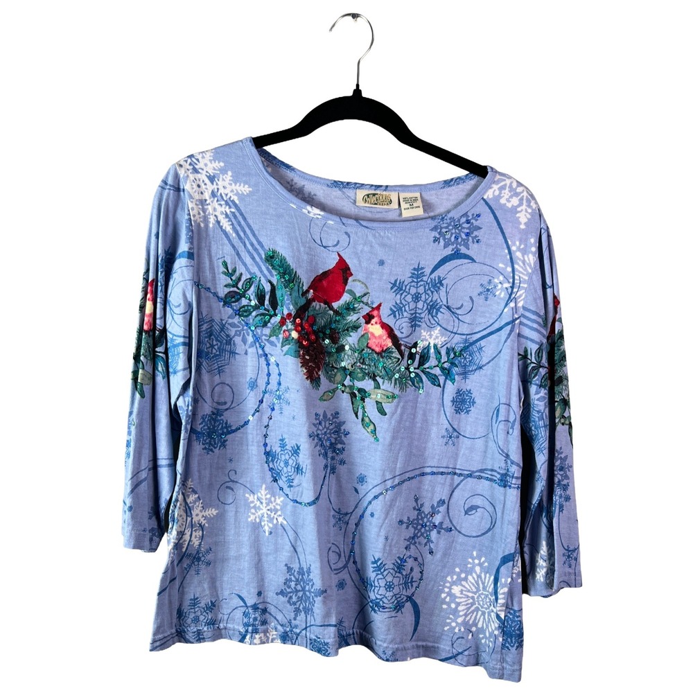 2000s Collections Etc Cardinal Top Women Medium Cottagecore